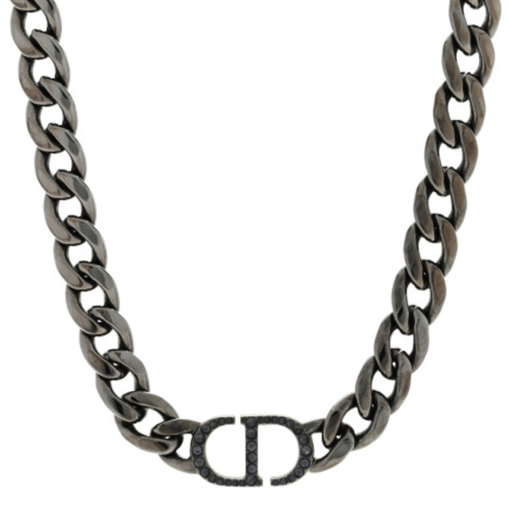 Dior Chain Necklace with Black Accents